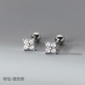 A39080 s925 sterling silver sweet rhinestone stud dainty earrings