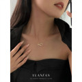 A43030 s925 sterling silver fashion trendy heart cubic zirconia pendant necklace
