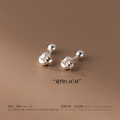 A38082 s925 sterling silver stud simple bar rope cute earrings