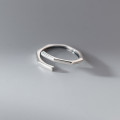 A45128 s925 sterling silver thai initial vintage adjustable ring