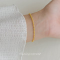 A44715 s925 silver dainty simple fashion elegant bead charm bracelet