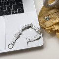A33348 trendy 925 sterling silver irregular charm bra bracelet