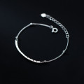 A34212 s925 sterling silver simple chic square sweet trendy unique bracelet