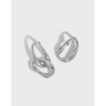 A37394 design minimalist chain bar quality s925 sterling silver stud earrings