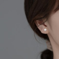 A36675 s925 sterling silver simple star cute smilingface earrings