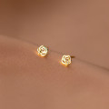 A33797 s925 sterling silver gift cute rose earrings