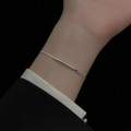 A36095 s925 sterling silver smile charm bracelet