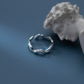 A35098 s925 sterling silver chic silver adjustable ring