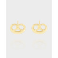 A40313 design heart quality stud sterling silver s925 earrings