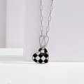 A35311 design 925 sterling silver simple fashion heart pendant necklace