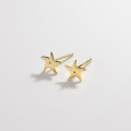 A36384 s925 sterling silver stars cute earrings