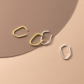 A36816 s925 sterling silver bar geometric clipon simple piercing earrings