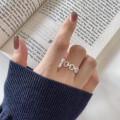 A35131 minimalist 925 sterling silver unique ring
