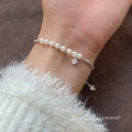 A43525 s925 silver trendy sweet unique rhinestone elegant charm bracelet