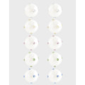 A41994 design pearl cubic zirconia stud sterling silver s925 earrings