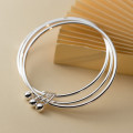 A42858 silver vintage fashion layered circle bangle elegant design bracelet