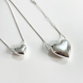 A32896 snakechain heart necklace (small one)
