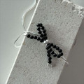 A41400 sterling silver butterfly pearl simple necklace