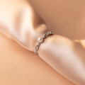 A36195 s925 sterling silver chic trendy sweet hollowed ring