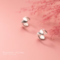 A32262 s925 sterling silver trendy heart clipon chic earrings