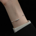 A36115 s925 sterling silver unique fashion circle snakechain trendy bracelet