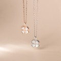 A35375 s925 sterling silver opal necklace