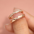 A43789 s925 sterling silver rhinestone ring