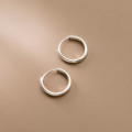 A35562 s925 sterling silver chic simple small trendy circle unique earrings