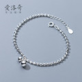 A33364 s925 sterling silver simple fashion charm bracelet