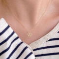 A43842 sterling silver elegant necklace