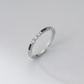 A36160 s925 sterling silver simple trendy rhombic chic fashion ring
