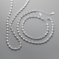 A40759 s925 sterling silver simple heart elegant necklace
