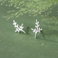 A38264 s925 sterling silver simple tree stud trendy design elegant earrings