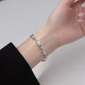 A37455 s925 sterling silver thai rabbit charm vintage bracelet
