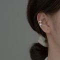A36363 s925 sterling silver pearl hexagram piercin earrings