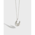 A31514 s925 sterling silver simpleU quality necklace