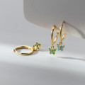 A43528 s925 sterling silver rhinestone butterfly sweet fashion elegant earrings