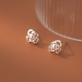 A33203 s925 sterling silver simple pearl earrings