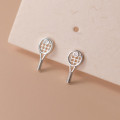 A39560 s925 sterling silver rhinestone ball stud design unique cute earrings