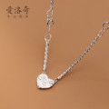A33003 s925 sterling silver simple starlight heart chain irregularD8415 necklace