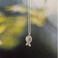 A43705 sterling silver simple elegant necklace