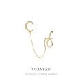 A35686 s925 sterling silver clipon stringins fashion chic earrings