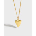 A32955 s925 sterling silver chic heart heartshape necklace