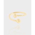 A39390 design minimalist geometric bar ball sterling silver s925 ring