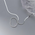 A44511 s925 silver trendy sweet dainty simple necklace