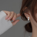 A36632 925 sterling silver pearl earrings