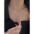 A43009 s925 sterling silver grade pearl unique design wrinkled necklace