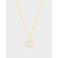 A40974 design geometric sterling silver s925 necklace
