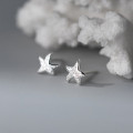 A38033 s925 sterling silver starfish rhinestone stud elegant earrings