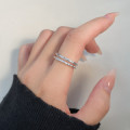 A44712 s925 sterling silver dainty simple fashion ring